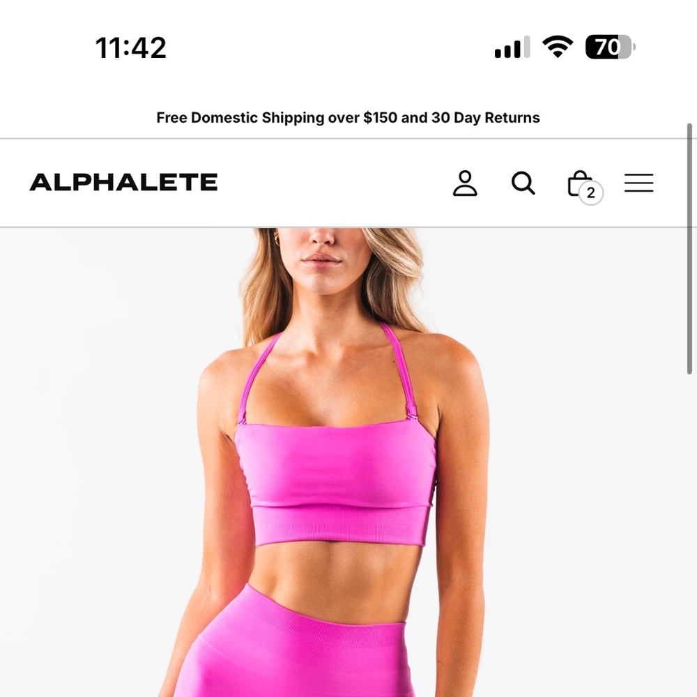 Alphalete sports bra